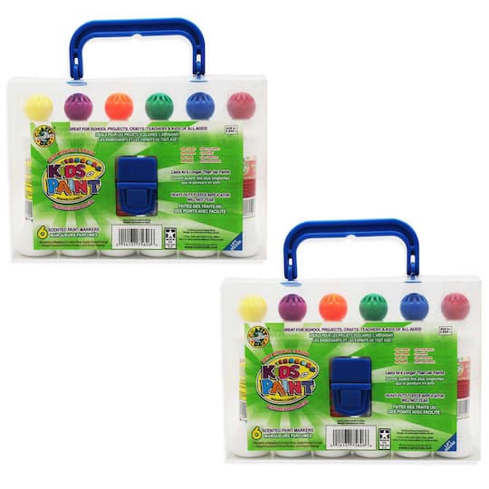 2 Pack Crafty Dab&#xAE; 6 Color Scented Paint Markers